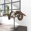 imageDeco 79 Polystone Ram Decorative Sculpture Skull Home Decor Statue Accent Figurine 22quot x 8quot x 17quot Brown