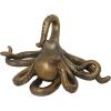 imageDeco 79 Porcelain Ceramic Octopus Decorative Sculpture Tall Home Decor Statue with Long Tentacles Accent Figurine 11quot x 12quot x 17quot SilverBlack