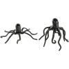 imageDeco 79 Porcelain Ceramic Octopus Decorative Sculpture Tall Home Decor Statue with Long Tentacles Accent Figurine 11quot x 12quot x 17quot SilverBlack
