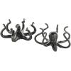 imageDeco 79 Porcelain Ceramic Octopus Decorative Sculpture Tall Home Decor Statue with Long Tentacles Accent Figurine 11quot x 12quot x 17quot SilverBlack