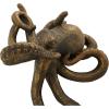 imageDeco 79 Porcelain Ceramic Octopus Decorative Sculpture Tall Home Decor Statue with Long Tentacles Accent Figurine 11quot x 12quot x 17quot SilverBlack