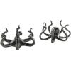 imageDeco 79 Porcelain Ceramic Octopus Decorative Sculpture Tall Home Decor Statue with Long Tentacles Accent Figurine 11quot x 12quot x 17quot SilverBlack