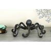 imageDeco 79 Porcelain Ceramic Octopus Decorative Sculpture Tall Home Decor Statue with Long Tentacles Accent Figurine 11quot x 12quot x 17quot SilverBlack