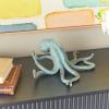 imageDeco 79 Porcelain Ceramic Octopus Decorative Sculpture Tall Home Decor Statue with Long Tentacles Accent Figurine 11quot x 12quot x 17quot SilverBlue