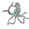 imageDeco 79 Porcelain Ceramic Octopus Decorative Sculpture Tall Home Decor Statue with Long Tentacles Accent Figurine 11quot x 12quot x 17quot SilverBlue