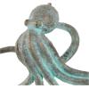 imageDeco 79 Porcelain Ceramic Octopus Decorative Sculpture Tall Home Decor Statue with Long Tentacles Accent Figurine 11quot x 12quot x 17quot SilverBlue