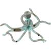imageDeco 79 Porcelain Ceramic Octopus Decorative Sculpture Tall Home Decor Statue with Long Tentacles Accent Figurine 11quot x 12quot x 17quot SilverBlue