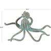 imageDeco 79 Porcelain Ceramic Octopus Decorative Sculpture Tall Home Decor Statue with Long Tentacles Accent Figurine 11quot x 12quot x 17quot SilverBlue