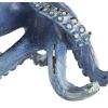 imageDeco 79 Porcelain Ceramic Octopus Decorative Sculpture Tall Home Decor Statue with Long Tentacles Accent Figurine 11quot x 12quot x 17quot SilverDark Blue