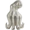 imageDeco 79 Porcelain Ceramic Octopus Decorative Sculpture Tall Home Decor Statue with Long Tentacles Accent Figurine 11quot x 12quot x 17quot SilverSilver
