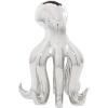 imageDeco 79 Porcelain Ceramic Octopus Decorative Sculpture Tall Home Decor Statue with Long Tentacles Accent Figurine 11quot x 12quot x 17quot SilverSilver