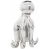 imageDeco 79 Porcelain Ceramic Octopus Decorative Sculpture Tall Home Decor Statue with Long Tentacles Accent Figurine 11quot x 12quot x 17quot SilverSilver
