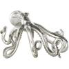 imageDeco 79 Porcelain Ceramic Octopus Decorative Sculpture Tall Home Decor Statue with Long Tentacles Accent Figurine 11quot x 12quot x 17quot SilverSilver