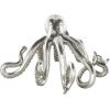 imageDeco 79 Porcelain Ceramic Octopus Decorative Sculpture Tall Home Decor Statue with Long Tentacles Accent Figurine 11quot x 12quot x 17quot SilverSilver
