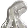 imageDeco 79 Porcelain Ceramic Octopus Decorative Sculpture Tall Home Decor Statue with Long Tentacles Accent Figurine 11quot x 12quot x 17quot SilverSilver