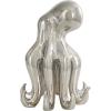 imageDeco 79 Porcelain Ceramic Octopus Decorative Sculpture Tall Home Decor Statue with Long Tentacles Accent Figurine 11quot x 12quot x 17quot SilverSilver