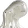 imageDeco 79 Porcelain Ceramic Octopus Decorative Sculpture Tall Home Decor Statue with Long Tentacles Accent Figurine 11quot x 12quot x 17quot SilverSilver