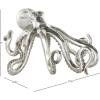 imageDeco 79 Porcelain Ceramic Octopus Decorative Sculpture Tall Home Decor Statue with Long Tentacles Accent Figurine 11quot x 12quot x 17quot SilverSilver