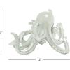 imageDeco 79 Porcelain Ceramic Octopus Decorative Sculpture Tall Home Decor Statue with Long Tentacles Accent Figurine 11quot x 12quot x 17quot SilverSilver