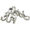 imageDeco 79 Porcelain Ceramic Octopus Decorative Sculpture Tall Home Decor Statue with Long Tentacles Accent Figurine 11quot x 12quot x 17quot SilverSilver