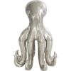 imageDeco 79 Porcelain Ceramic Octopus Decorative Sculpture Tall Home Decor Statue with Long Tentacles Accent Figurine 11quot x 12quot x 17quot SilverSilver