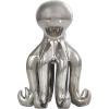 imageDeco 79 Porcelain Ceramic Octopus Decorative Sculpture Tall Home Decor Statue with Long Tentacles Accent Figurine 11quot x 12quot x 17quot SilverSilver