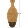 imageDeco 79 Seagrass Handmade Decorative Vase Tall Woven Floor Centerpiece Vase Vase for Home Decoration 11quot x 11quot x 33quot Brown11 x 11 x 27