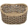 imageDeco 79 Seagrass Handmade Decorative and Functional Storage Basket Two Toned Basket Organizer with Handles Set of 2 Basket for Storage 10quot 9quotH BrownBrown