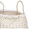 imageDeco 79 Seagrass Handmade Patterned Storage Basket with Handles Set of 2 17quot 14quotH Brown