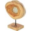 imageDeco 79 Teak Wood Abstract Handmade Decorative Sculpture Carved Home Decor Statue with Faces Accent Figurine 13quot x 4quot x 16quot Brown10 by 12