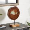 imageDeco 79 Teak Wood Abstract Handmade Decorative Sculpture Carved Home Decor Statue with Faces Accent Figurine 13quot x 4quot x 16quot Brown10 by 12