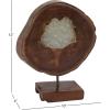imageDeco 79 Teak Wood Abstract Handmade Decorative Sculpture Carved Home Decor Statue with Faces Accent Figurine 13quot x 4quot x 16quot Brown10 by 12