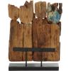 imageDeco 79 Teak Wood Abstract Handmade Decorative Sculpture Carved Home Decor Statue with Faces Accent Figurine 13quot x 4quot x 16quot Brown13 x 4 x 16
