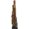 imageDeco 79 Teak Wood Abstract Handmade Decorative Sculpture Carved Home Decor Statue with Faces Accent Figurine 13quot x 4quot x 16quot Brown13 x 4 x 16