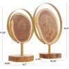 imageDeco 79 Teak Wood Abstract Handmade Decorative Sculpture Carved Home Decor Statue with Faces Accent Figurine 13quot x 4quot x 16quot Brown14  11H