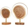 imageDeco 79 Teak Wood Abstract Handmade Decorative Sculpture Carved Home Decor Statue with Faces Accent Figurine 13quot x 4quot x 16quot Brown14  11H