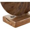 imageDeco 79 Teak Wood Abstract Handmade Decorative Sculpture Carved Home Decor Statue with Faces Accent Figurine 13quot x 4quot x 16quot Brown16 x 5 x 17