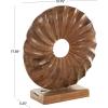 imageDeco 79 Teak Wood Abstract Handmade Decorative Sculpture Carved Home Decor Statue with Faces Accent Figurine 13quot x 4quot x 16quot Brown16 x 5 x 17