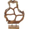 imageDeco 79 Teak Wood Abstract Handmade Decorative Sculpture Carved Home Decor Statue with Faces Accent Figurine 13quot x 4quot x 16quot Brown16 x 8 x 25