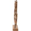 imageDeco 79 Teak Wood Abstract Handmade Decorative Sculpture Carved Home Decor Statue with Faces Accent Figurine 13quot x 4quot x 16quot Brown16 x 8 x 25