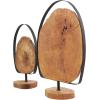 imageDeco 79 Teak Wood Abstract Handmade Decorative Sculpture Carved Home Decor Statue with Faces Accent Figurine 13quot x 4quot x 16quot Brown18  15H