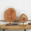 imageDeco 79 Teak Wood Abstract Handmade Decorative Sculpture Carved Home Decor Statue with Faces Accent Figurine 13quot x 4quot x 16quot Brown18  15H