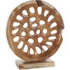 imageDeco 79 Teak Wood Abstract Handmade Decorative Sculpture Carved Home Decor Statue with Faces Accent Figurine 13quot x 4quot x 16quot Brown20 x 6 x 21