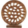 imageDeco 79 Teak Wood Abstract Handmade Decorative Sculpture Carved Home Decor Statue with Faces Accent Figurine 13quot x 4quot x 16quot Brown20 x 6 x 21
