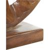 imageDeco 79 Teak Wood Abstract Handmade Decorative Sculpture Carved Home Decor Statue with Faces Accent Figurine 13quot x 4quot x 16quot Brown20 x 6 x 21