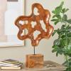 imageDeco 79 Teak Wood Abstract Handmade Decorative Sculpture Carved Home Decor Statue with Faces Accent Figurine 13quot x 4quot x 16quot Brown22 x 4 x 31