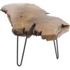 imageDeco 79 Teak Wood Handmade Live Edge Coffee Table with Black Metal Hairpin Legs 43quot x 24quot x 17quot Brown