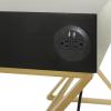 imageDeco 79 Wood 3 Drawer Desk with Outlet 47quot x 20quot x 30quot Black