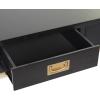 imageDeco 79 Wood 3 Drawer Desk with Outlet 47quot x 20quot x 30quot Black