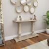 imageDeco 79 Wood Console Table with Distressed Accents 48quot x 14quot x 32quot White
